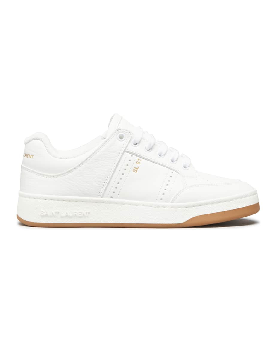 Saint Laurent Calfskin Low-Top Sneakers | Neiman Marcus