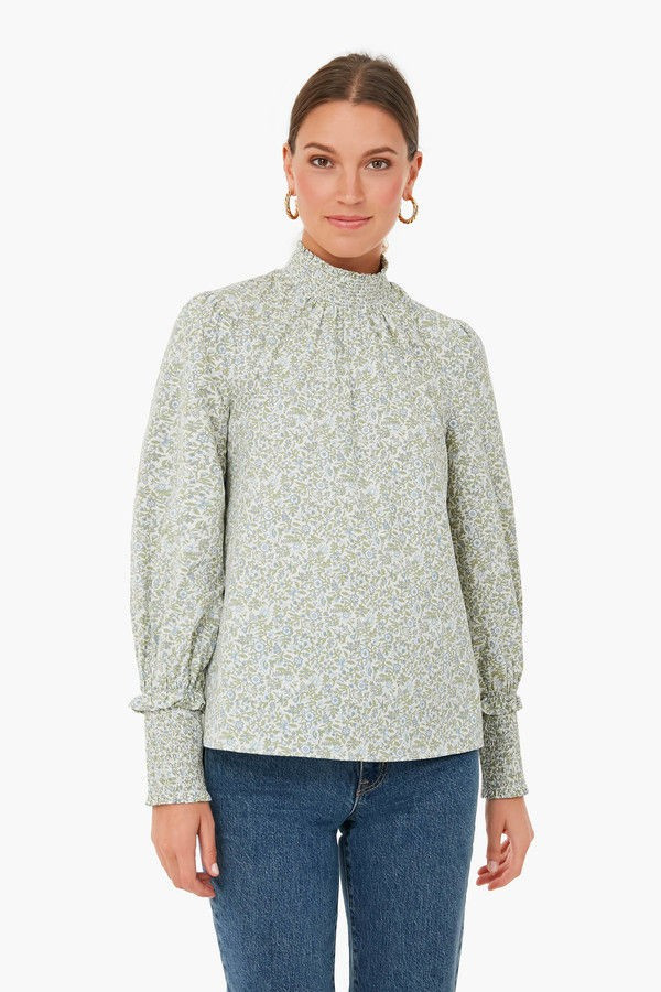 Sage Floral Modoc Top | Tuckernuck (US)