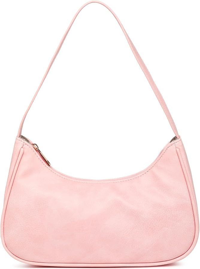 Afashor Shoulder Bags for Women Vegan Leather Hobo Sling Tote Handbag Retro Clutch Purse with Zip... | Amazon (US)