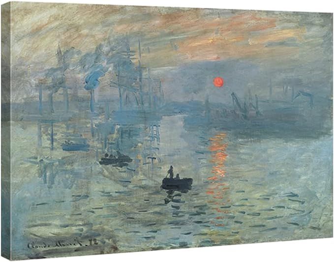 Wieco Art Giclee Canvas Prints Wall Art of Claude Monet Classic Oil Paintings Reproduction for Ho... | Amazon (US)