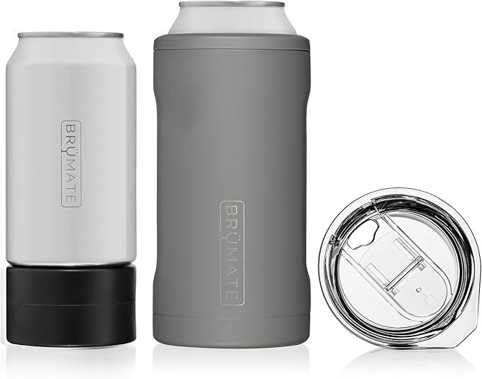 BrüMate HOPSULATOR TRíO 3-in-1 Stainless Steel Insulated Can Cooler, Works With 12 Oz, 16 Oz Ca... | Amazon (US)