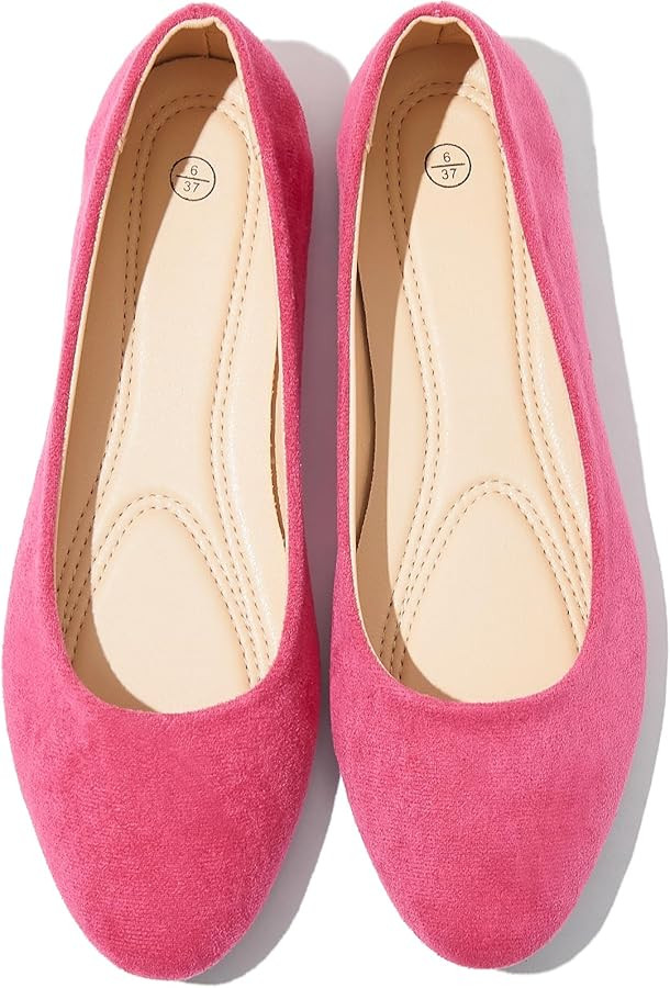 Shupua Flats for Women Round Toe Flat Shoes Dressy Black Ballet Flats Comfortable Womens Dress Sh... | Amazon (US)