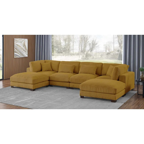 Andreco 6 - Piece Upholstered Sectional | Wayfair North America