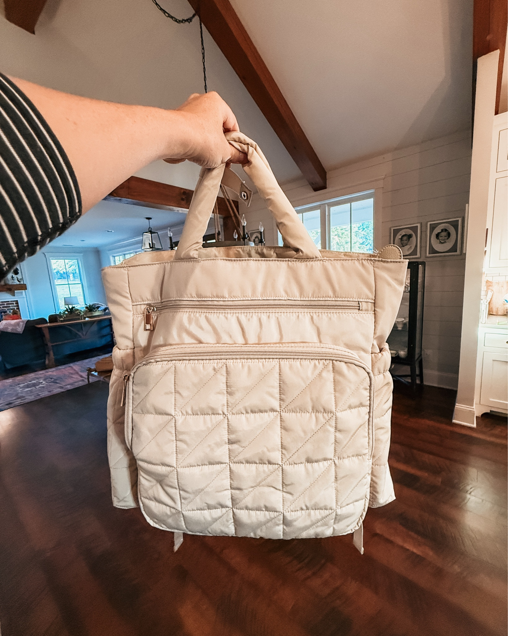 Love this simple backpack diaper bag!