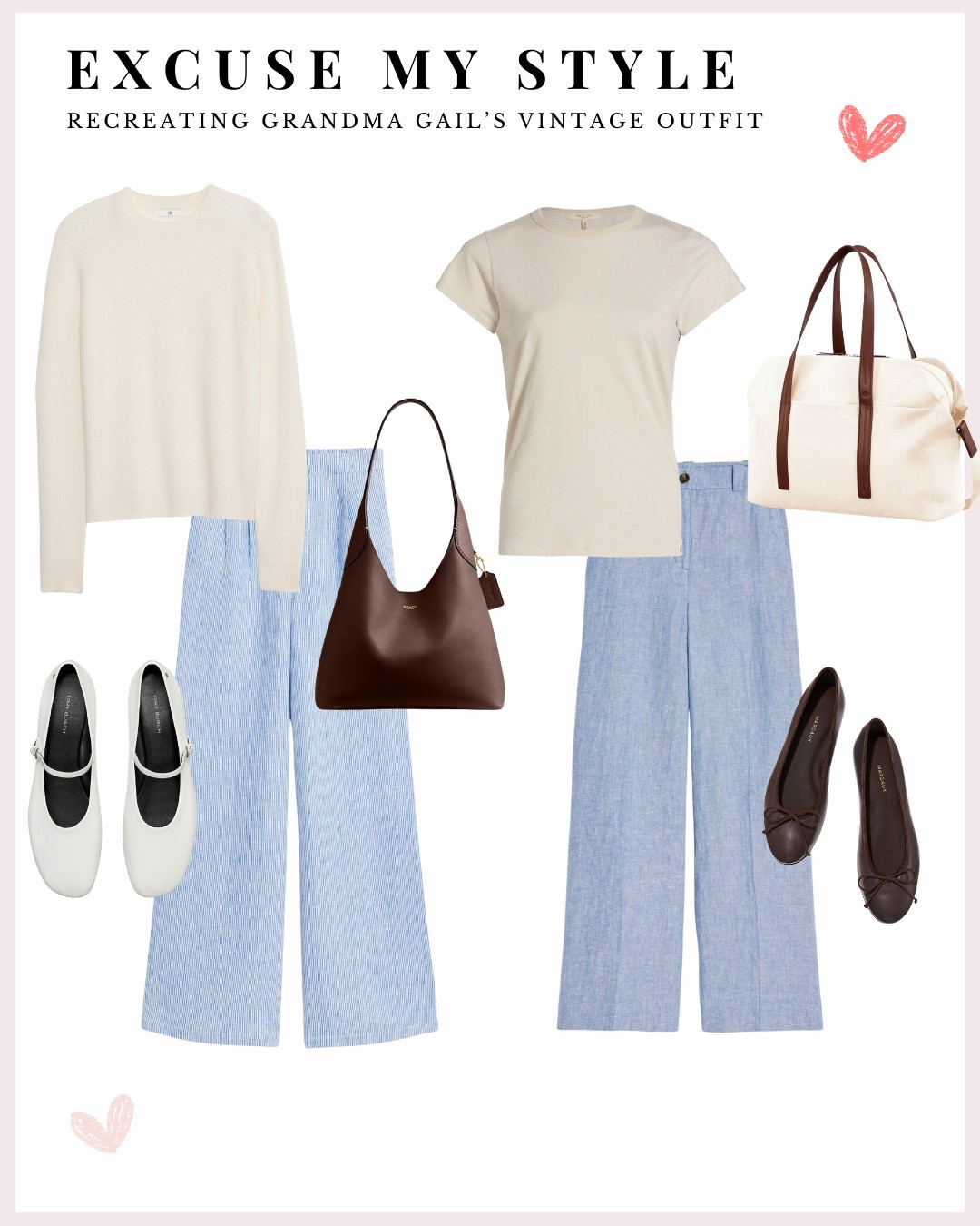 Recreate Grandma Gail’s vintage outfit. Perfect spring outfit