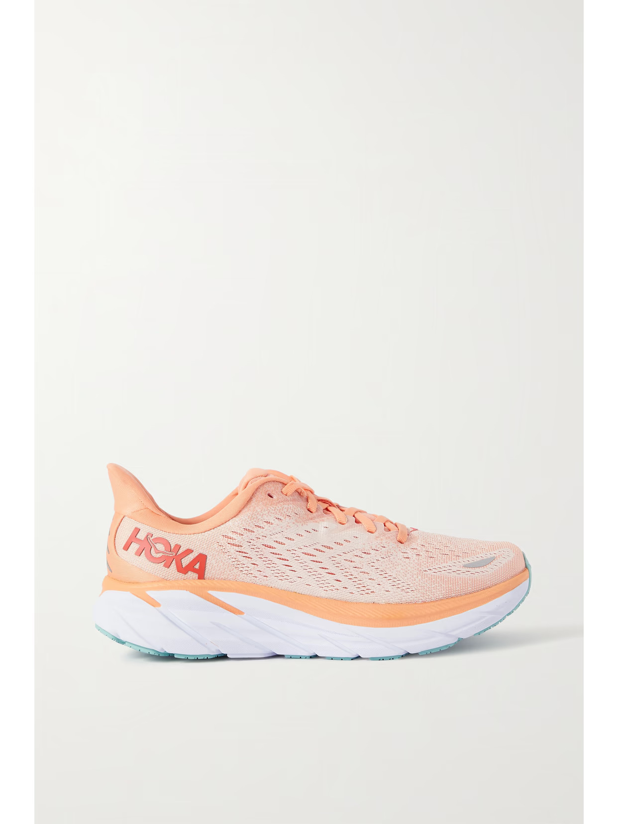 Hoka One One - Clifton 8 Mesh Sneakers - Orange | NET-A-PORTER (US)