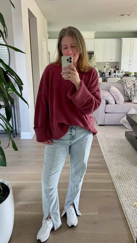 Chilly Spring Day here so I went with this snuggly soft @amazon sweater, my fave pair of jeans right now and some Nike sneaks  

#LTKfit #LTKshoecrush