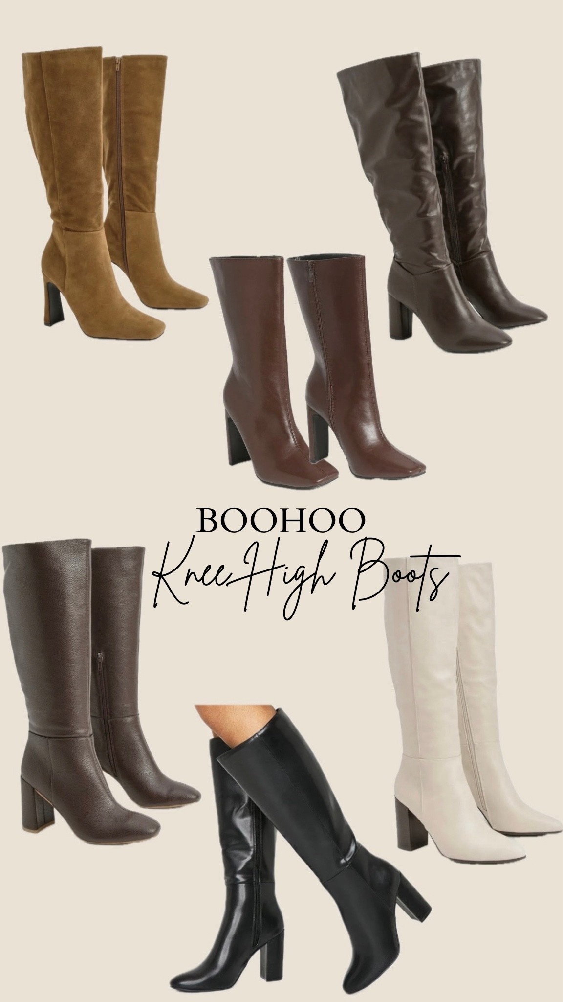 Knee high boots season! These gorgeous ones including a lovely ankle pair are all boohoo! 🤎🙌🏼 

#LTKshoes #LTKautumn #LTKuk