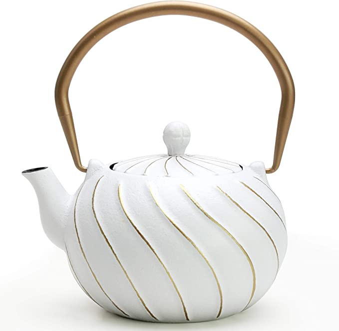 Tea Kettle, TOPTIER Japanese Cast Iron Teapot with Stainless Steel Infuser, Cast Iron Tea Kettle ... | Amazon (US)