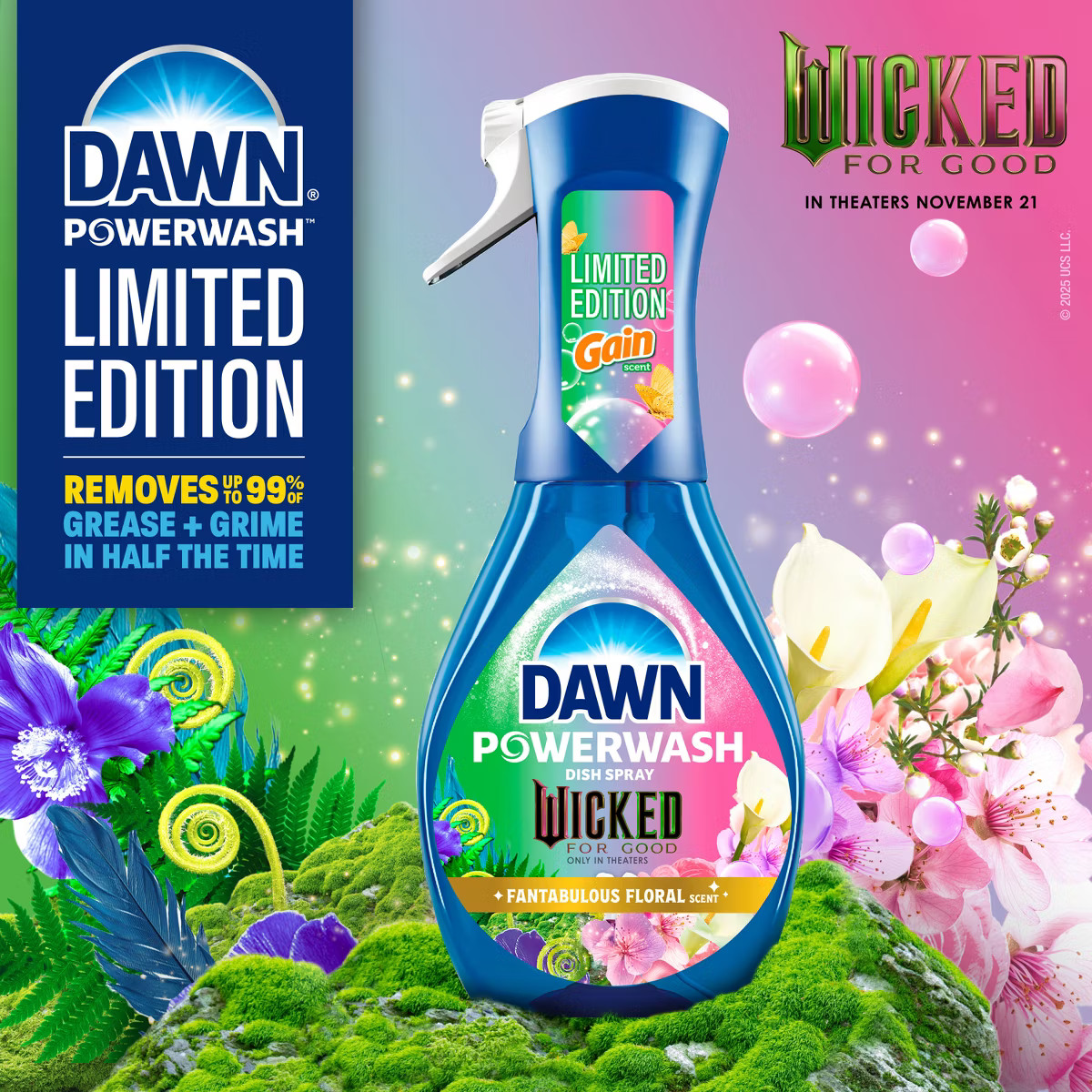 Dawn Powerwash Dish Spray Wicked Fantabulous Floral Air Freshener - 16 fl oz | Target