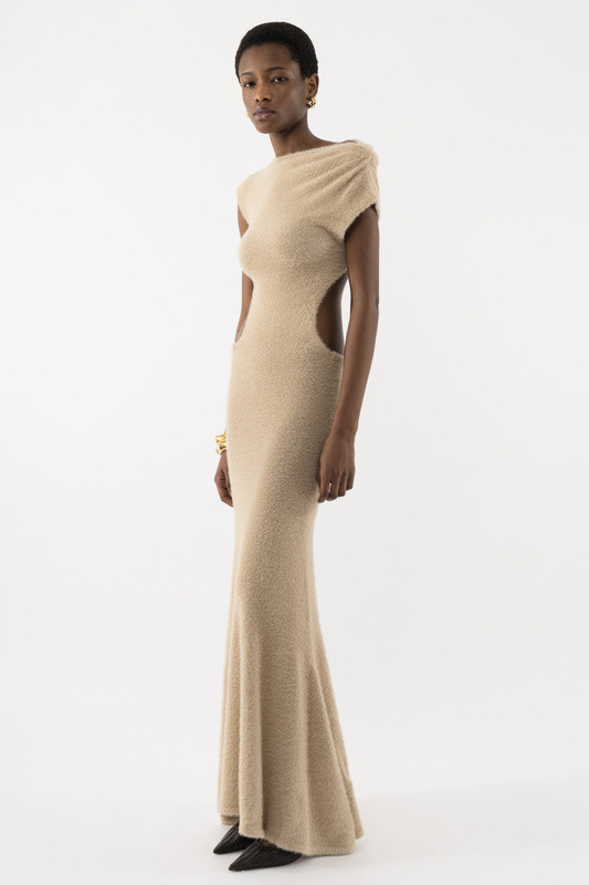 Sleek Back Knit Dress | ARAKII