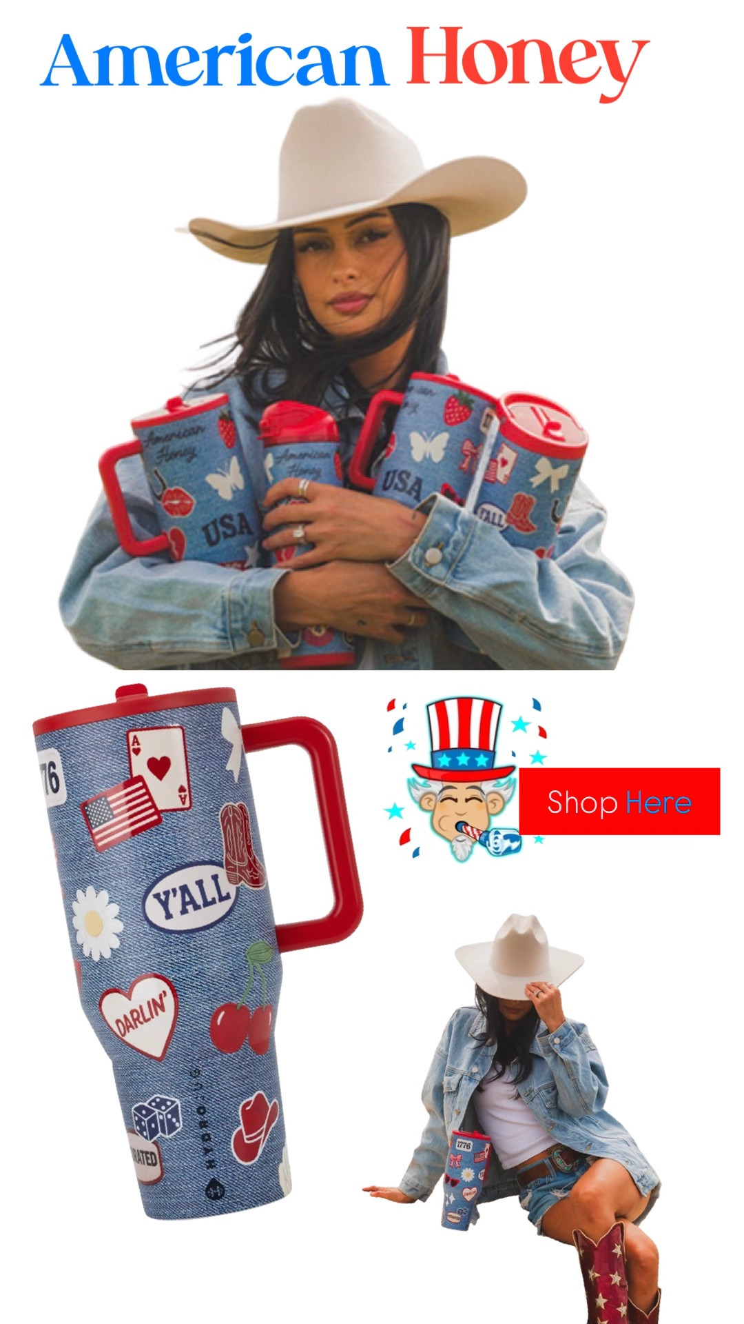 American Honey Collection Available Now
•
#hydrohug #seasonal #4thofJuly #Amazonfinds

#LTKSeasonal #LTKHome #LTKKids
