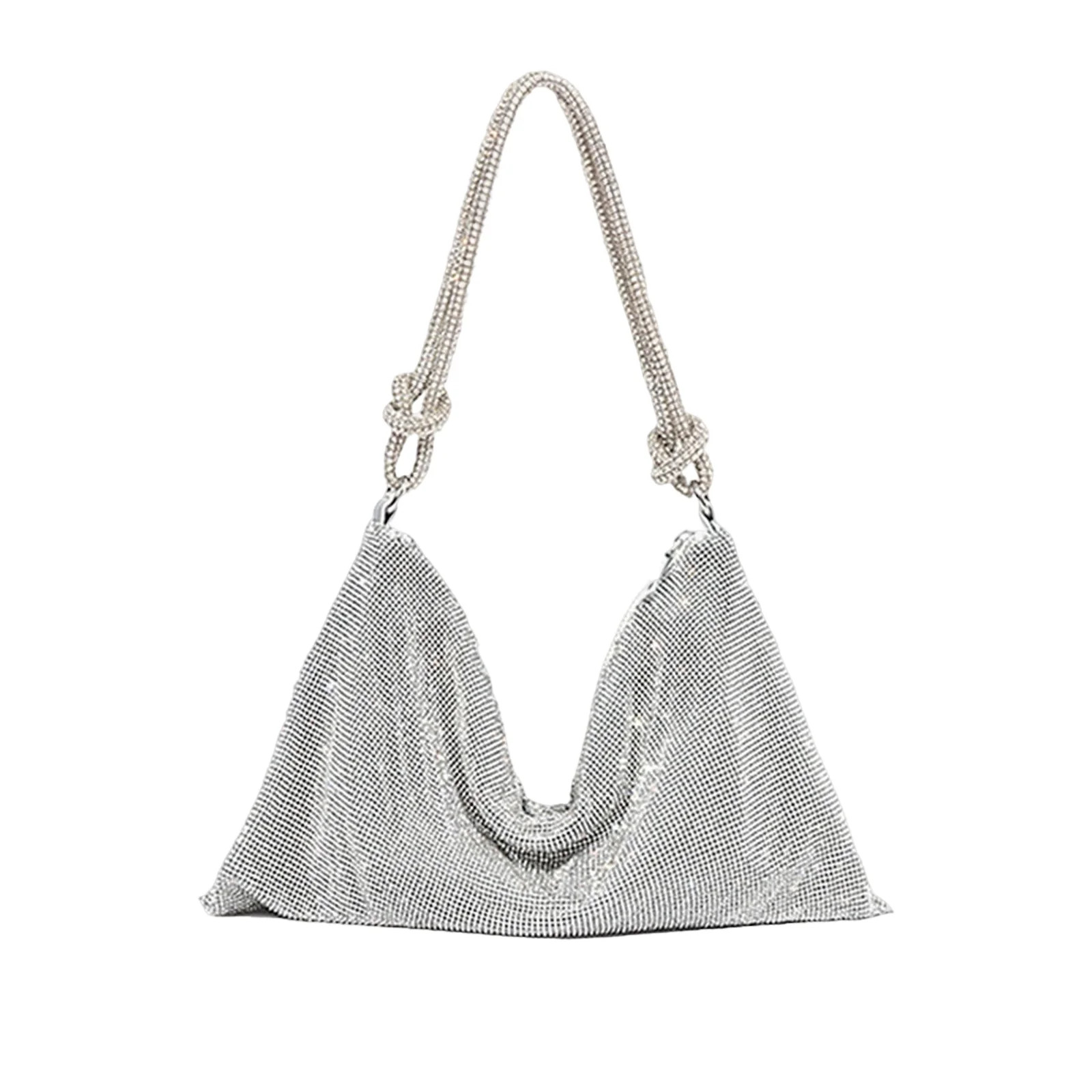 Chic Evening Handbag Shiny Purse Rhinestone Purse Sparkly Bag for Party Club Wedding | Walmart (US)