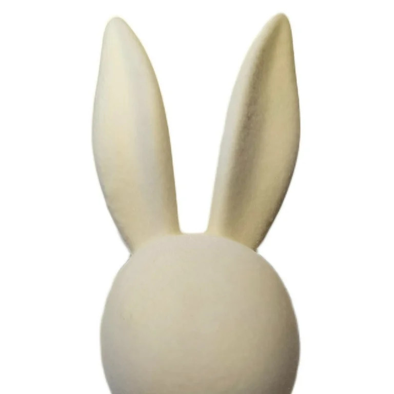 Flocked Bunny Tabletop Decoration, Ivory, 27", Easter by Way To Celebrate | Walmart (US)