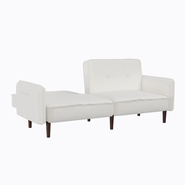 Demetrion 75'' Upholstered Tufted Back Convertible Sofa | Wayfair North America