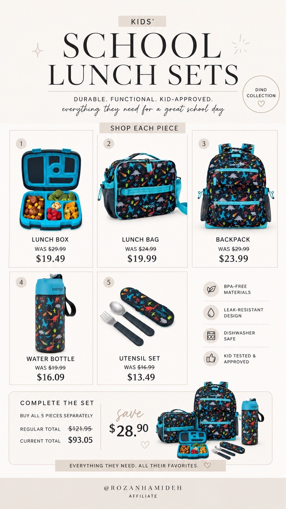 Back to school lunch finds 🥪🎒 These Bentgo sets are so cute, practical, and currently on sale! Sharing both the dinosaur 🦕 and rainbows & butterflies 🌈 options because they have so many cute pieces to choose from.

Perfect time to grab them before school starts 🤍

#LTKBackToSchool #LTKkids #LTKfamily

#LTKKids