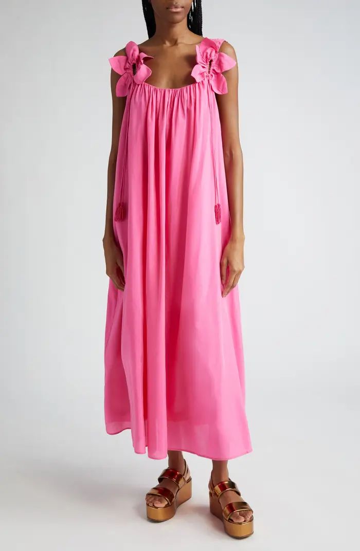 FARM Rio Floral Linen Blend Maxi Dress | Nordstrom | Nordstrom