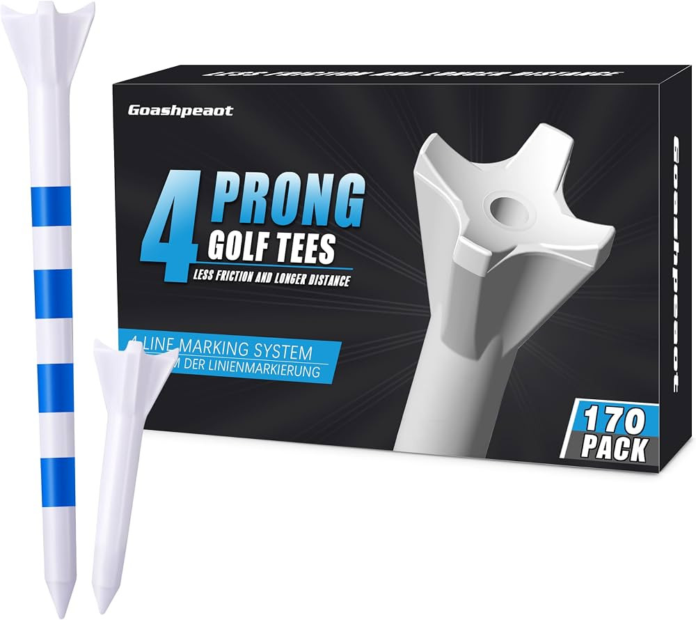170 Pack Golf Tees 50 Iron Tees with 120 Driver Tees, Pro 4 Line Marking System Plastic Golf Tees... | Amazon (US)