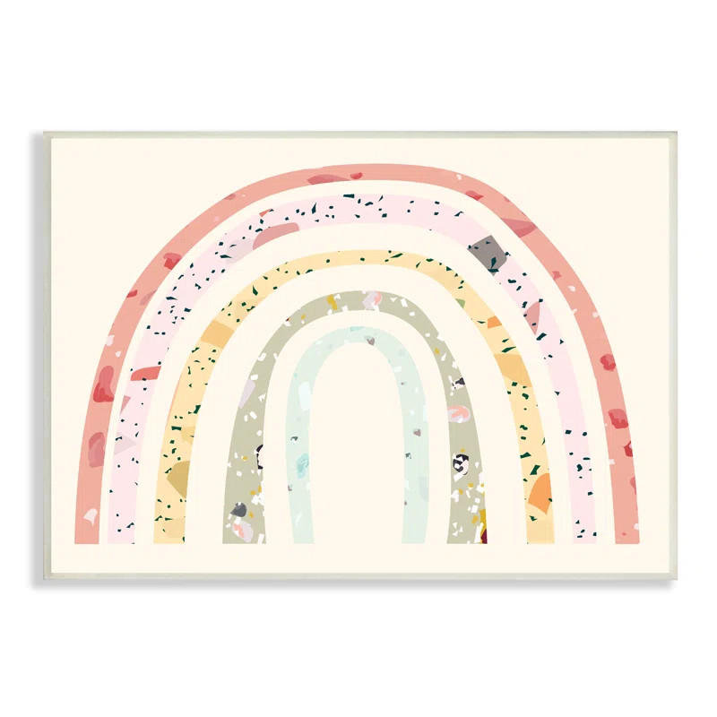 Children's Abstract Pattern Rainbow over Art | Wayfair North America