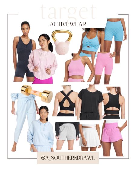 Target active wear - matching workout sets - crewneck - lounge wear - cute athletic outfits - casual outfit ideas - summer outfit inspo - travel outfits - sports bras - biker shorts - target finds

#LTKfit #LTKFind #LTKstyletip