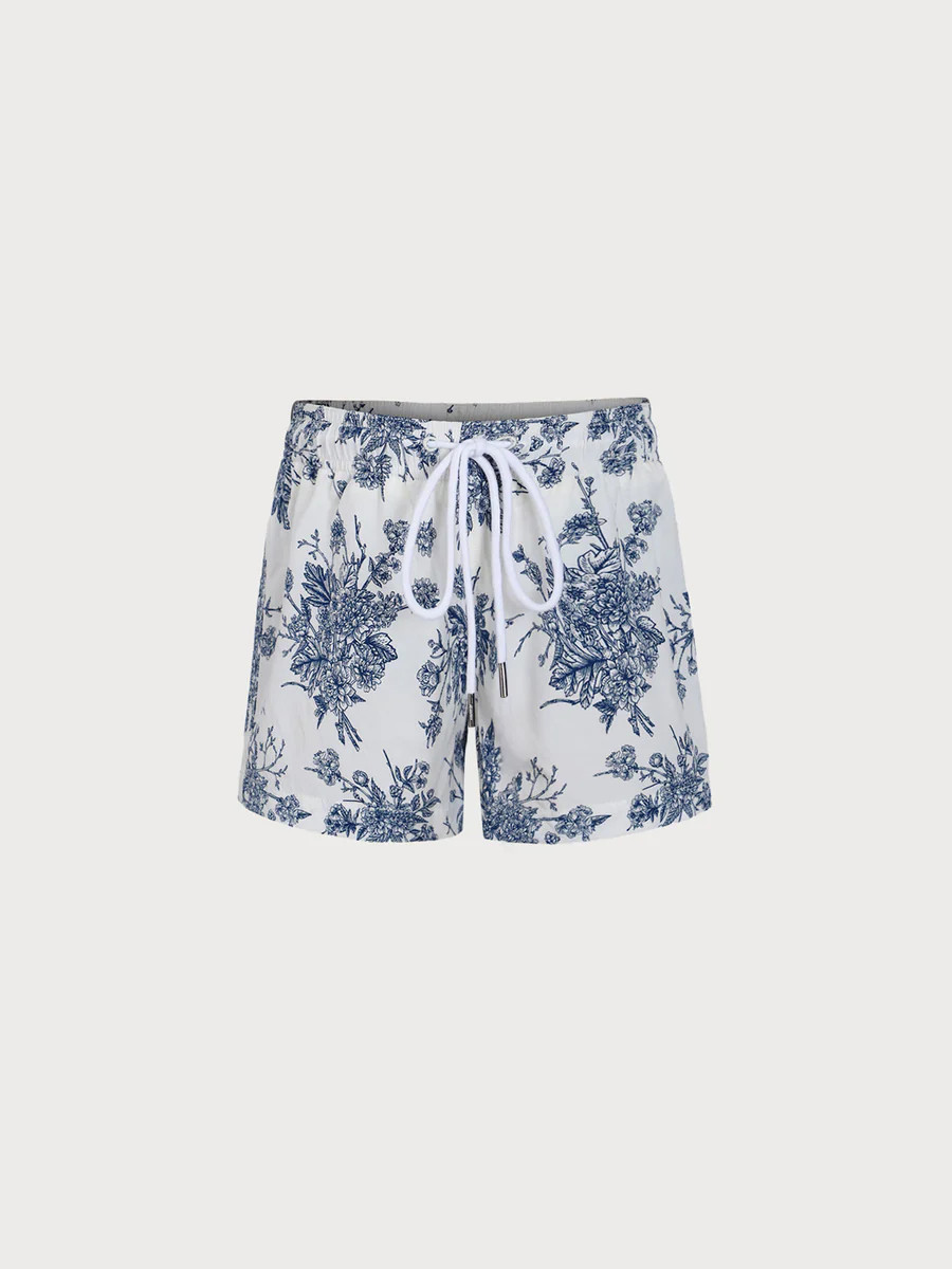 Boys' Blue Floral Swim Shorts & Reviews - Blue - Sustainable Boys Clothing | BERLOOK | BERLOOK