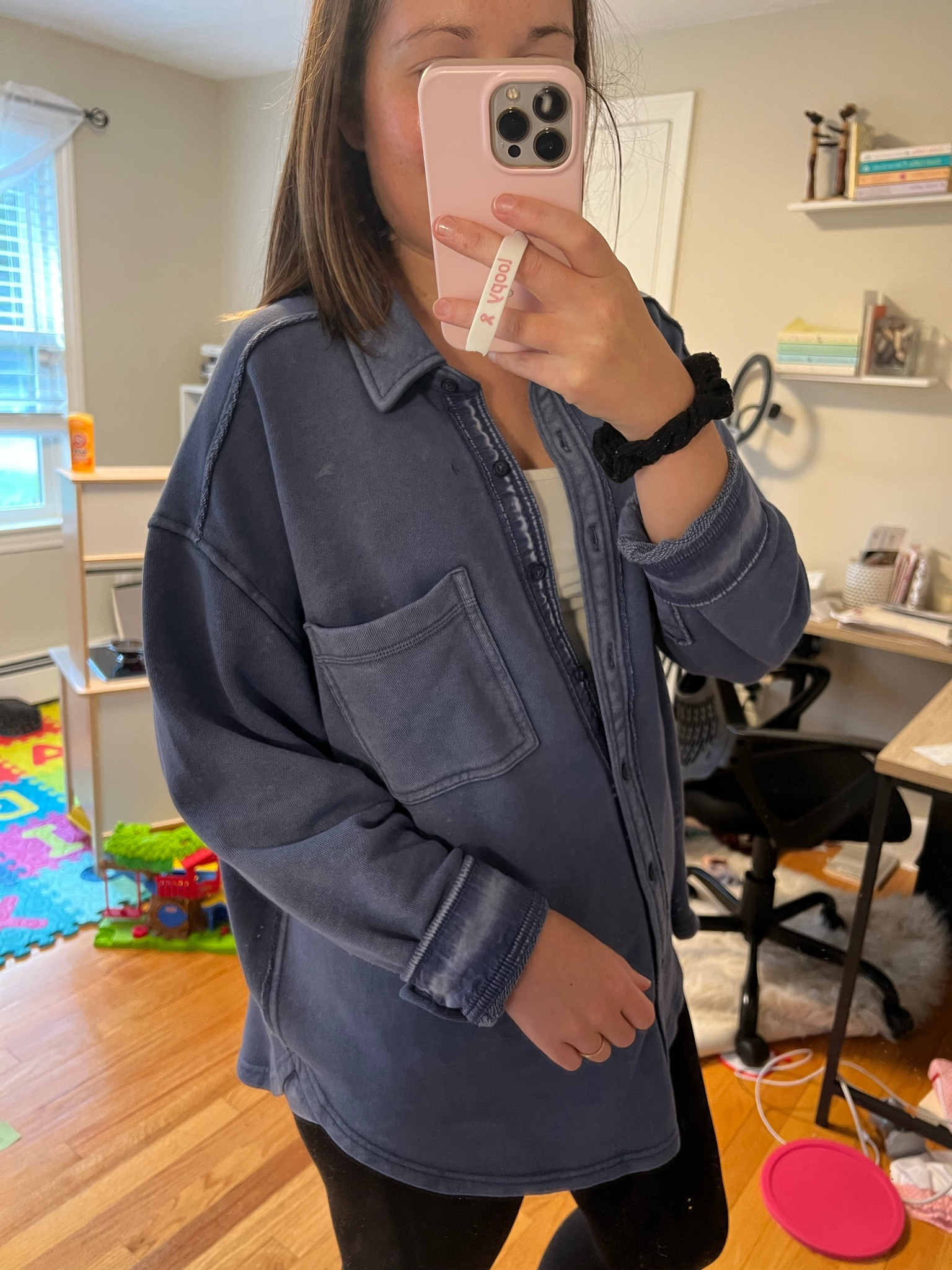 Lumberjane fleece! Mixed media, functional buttons, great length for leggings. Would be great with a bump!

Size: s

30% off = $45

#LTKbump #LTKsalealert #LTKfindsunder50