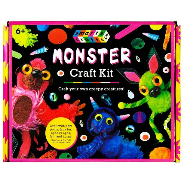 Smarts & Crafts Creepy Monster Craft Kit, 245 Pieces | Walmart (US)