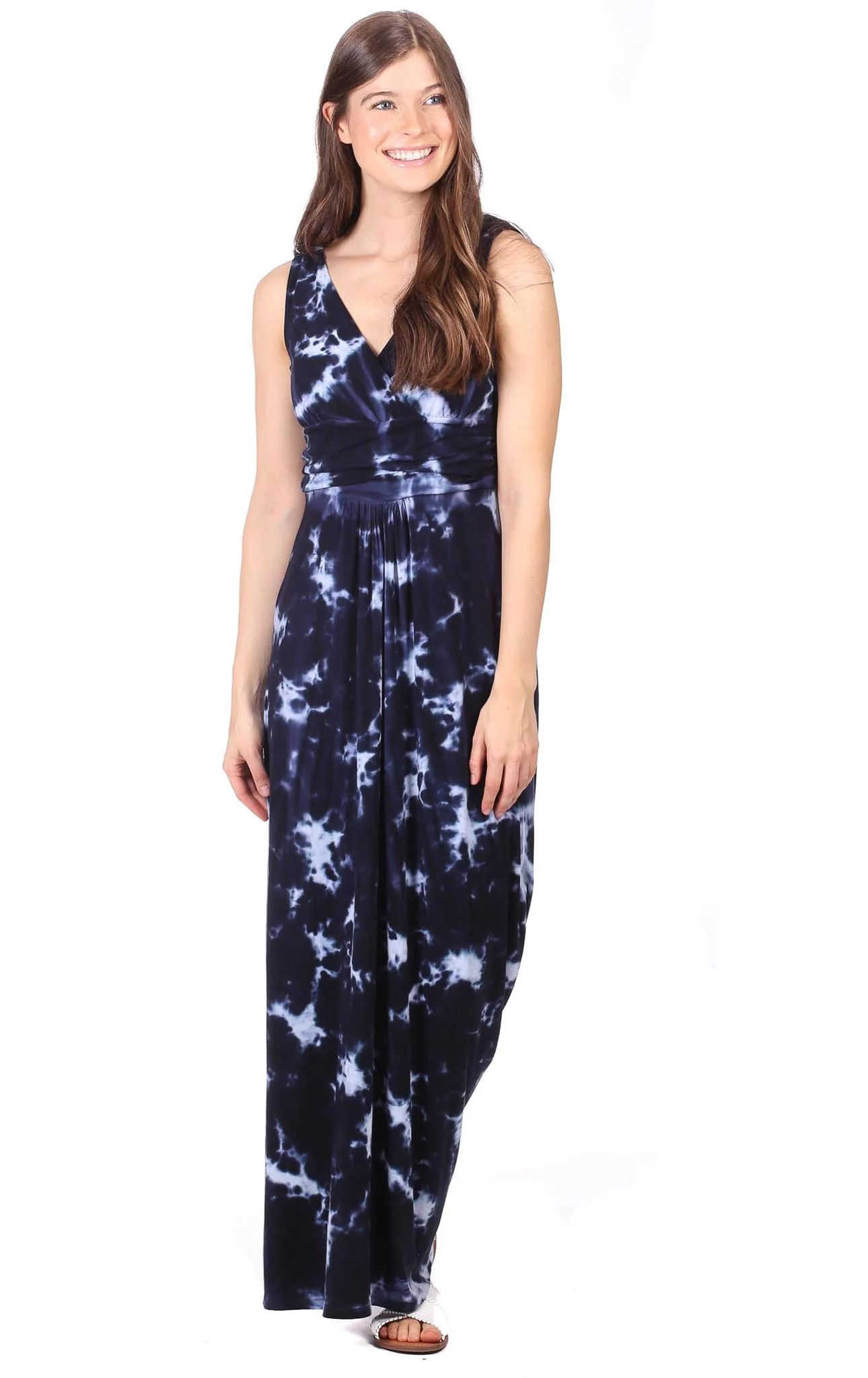 Monterey Maxi in Navy Tie Dye | Duffield Lane