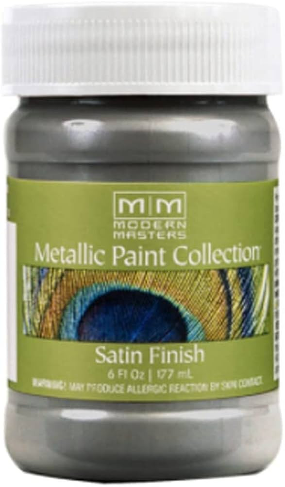 Modern Masters Metallic Paint Collection Shimmer 6oz. (Warm Silver) | Amazon (US)