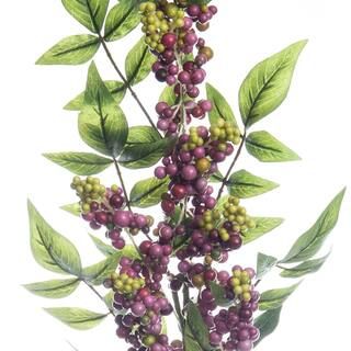 Burgundy Berry Stem with Leaves by Ashland® | Michaels Stores