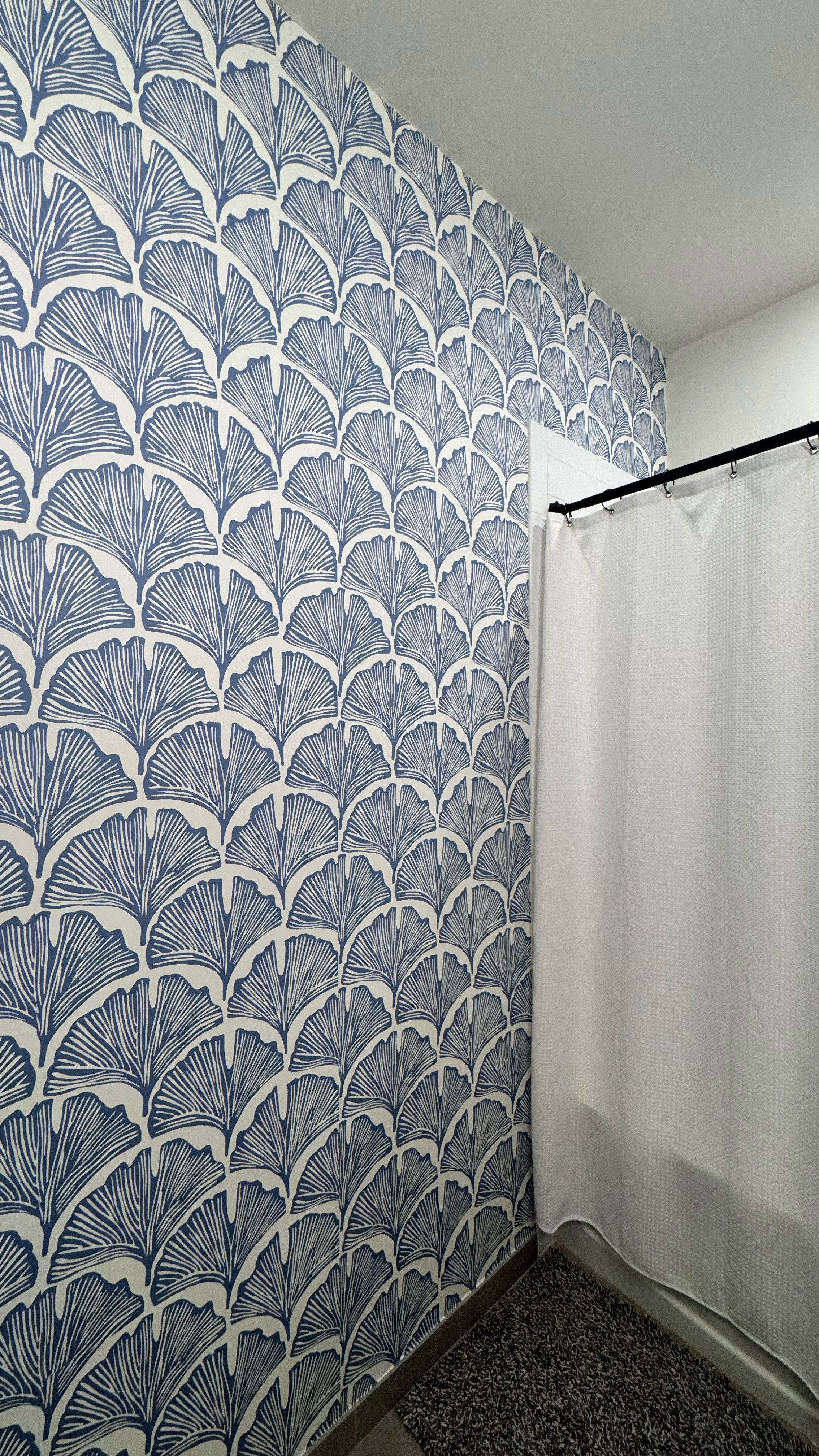 Easy bathroom transformation with peel and stick wallpaper! #renterfriendly #apartmentdecor

#LTKFindsUnder100 #LTKHome
