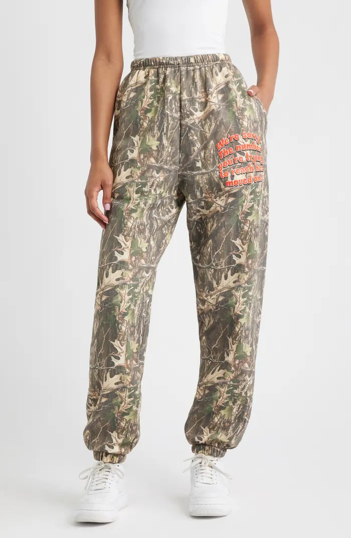 1-800-Manhunt Kimmy Camo Cotton Blend Sweatpants | Nordstrom