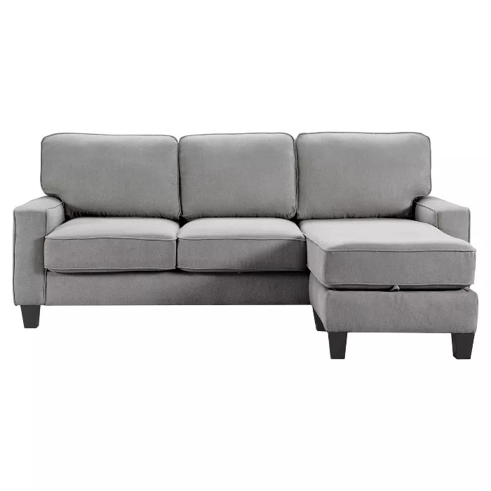 86" Palisades Reversible Small Space Sectional with Storage - Serta | Target