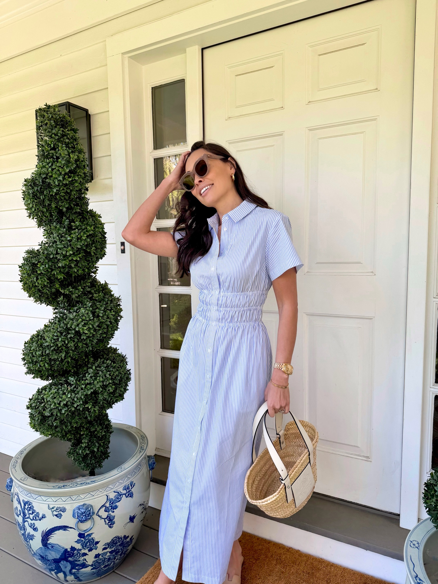 Easy shirt dress - true to size.

#LTKMothersDay #LTKdayinmylife #LTKootd