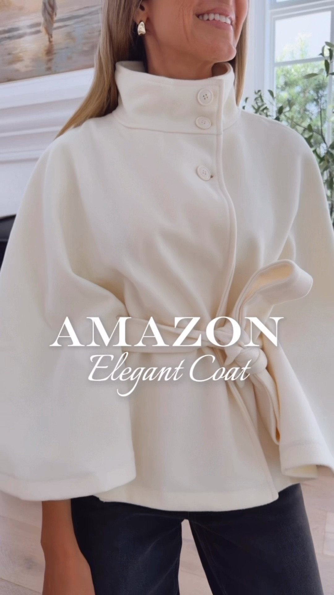 Amazon elegant coat
Can’t believe this is from Amazon, the quality is amazing and the fitting is just perfection 
Fits true to size and im wearing size small
Fall outfits women