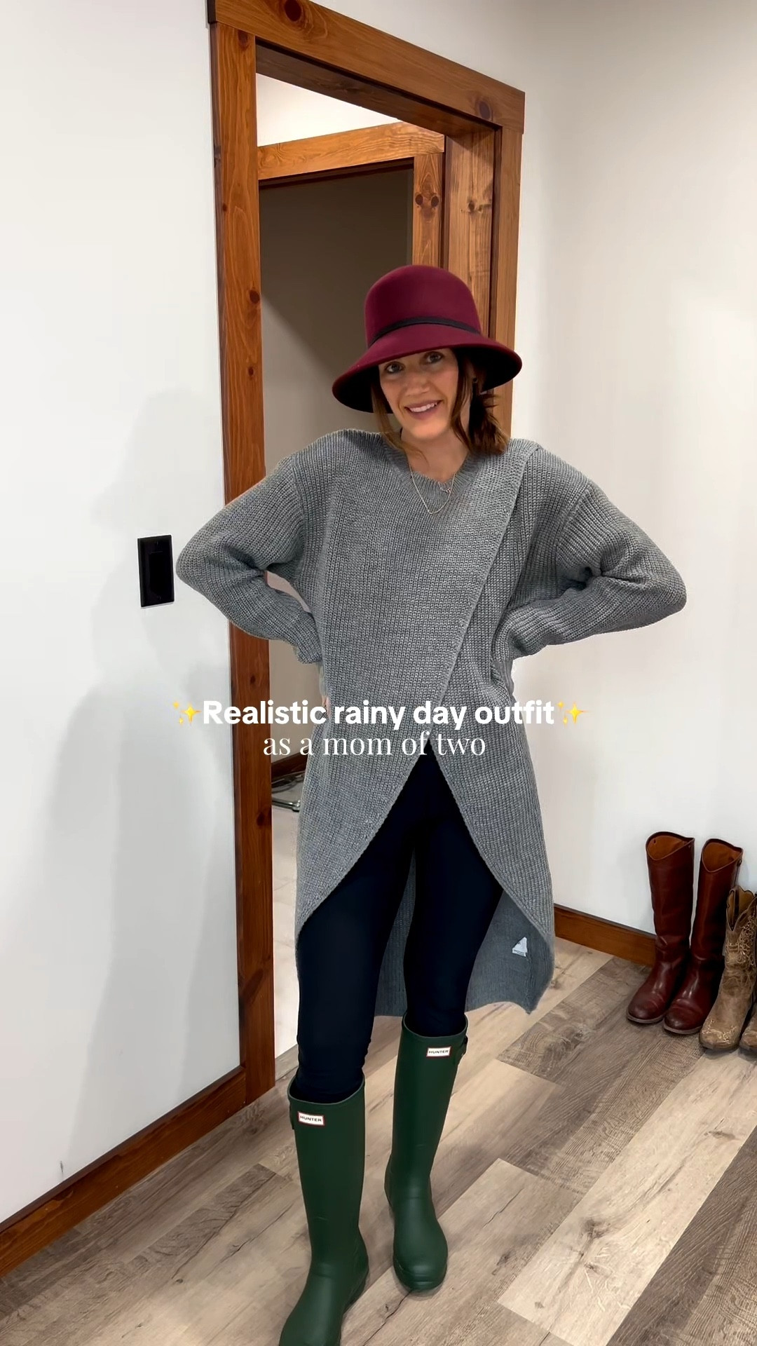 Realistic rainy day outfit for winter as a mom of two ❄️ 

Realistic mom outfit, ootd, winter outfit inspo, rainy day inspo, holiday outfit, Christmas outfit, thanksgiving outfit, holiday season 

#LTKmomlife #LTKHoliday #LTKCyberWeek