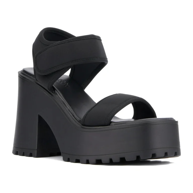 Olivia Miller Women's Extravaganza Platform Heeled Sandals | Walmart (US)