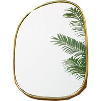 Irregular Golden Mirror, Gold Brass Handmade Mirror Moroccan Bedroom Wall Bathroom Decor | Etsy (US)