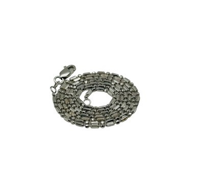 Gorgeous Solid 14k White Gold Dot Dash Chain Necklace! 18 Inches! 1.4 MM!  | eBay | eBay US