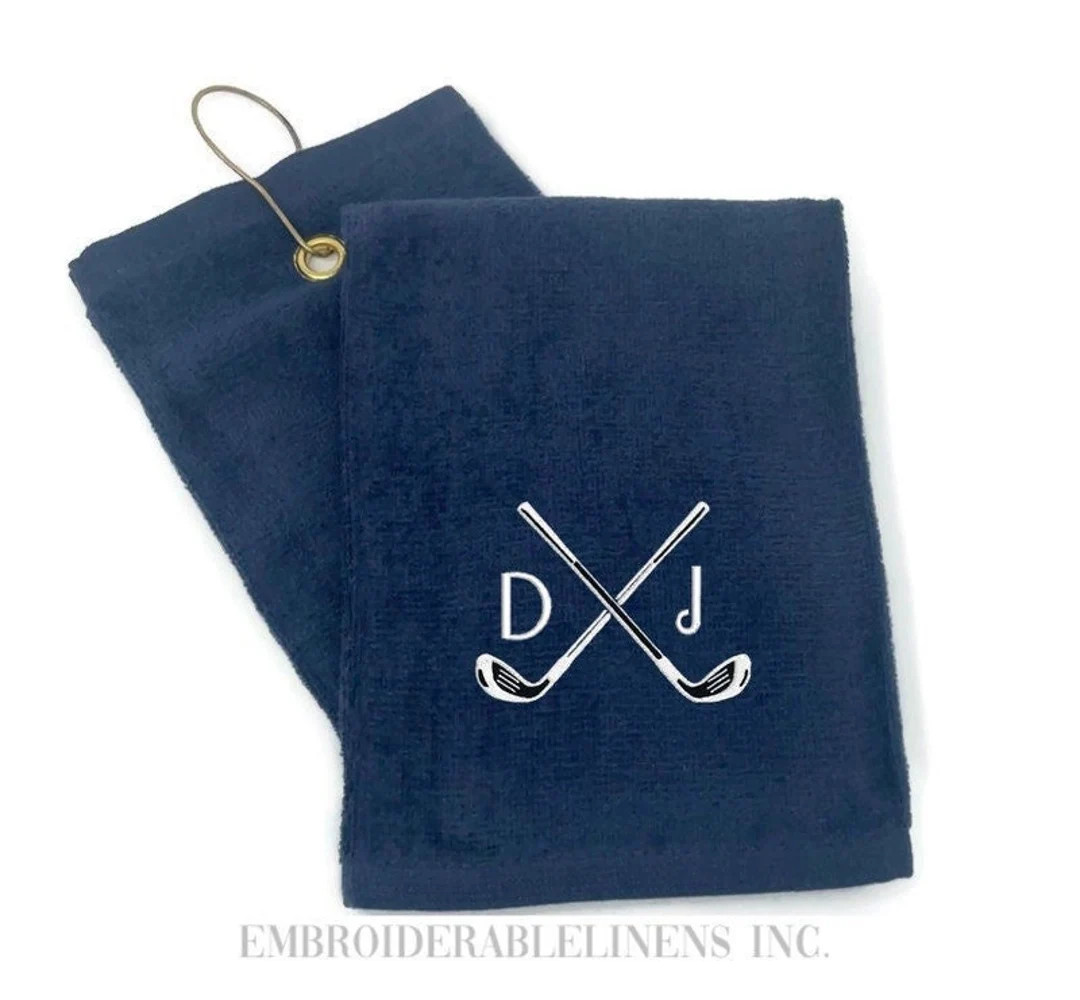 Best Seller-Personalized Plush Golf Towel, You Choose Your Font for Monogram. You choose your ini... | Etsy (US)