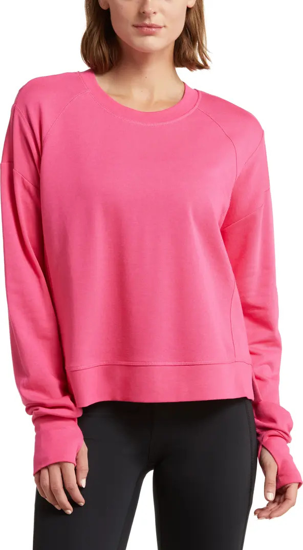 After Class Cotton Blend Crop Sweatshirt | Nordstrom