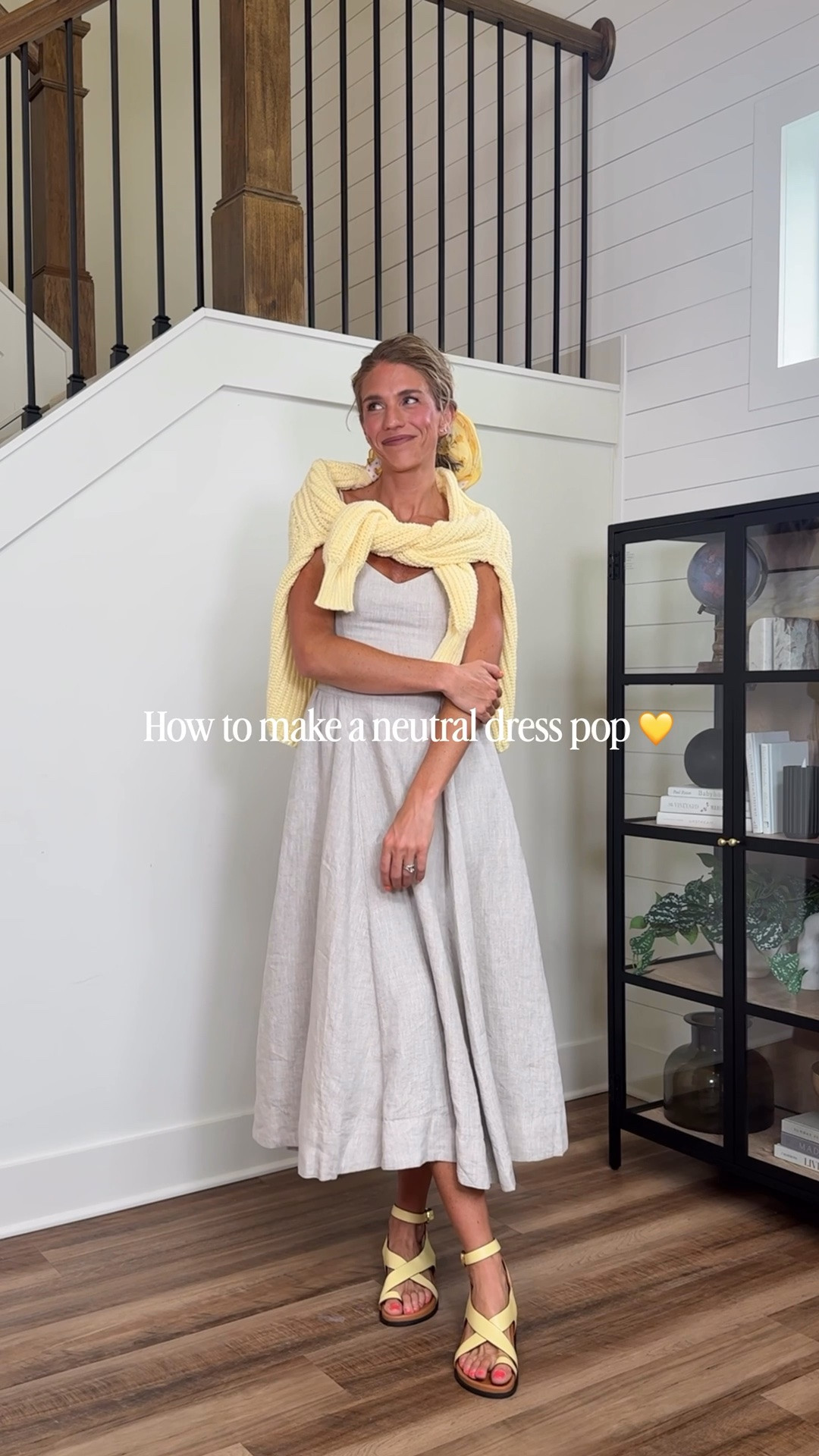 A staple @Aritzia dress with a pop of yellow 💛

Sizing:
Wearing my true size 6 in the dress
Medium in butter yellow cardi. My true size

#LTKTall #LTKmomlife #LTKootd