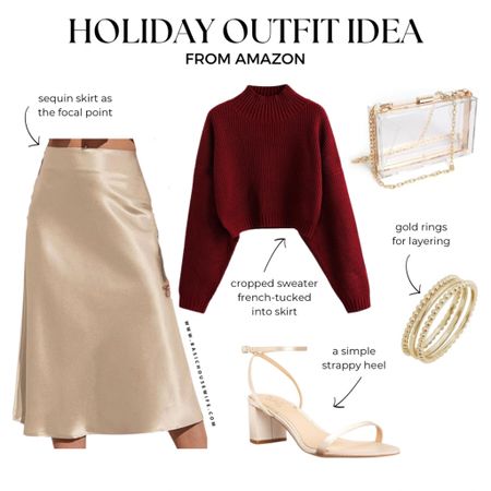 Looking for the perfect holiday party outfit? Whether you’re dressing up for a Christmas party, holiday work party, or family event, this sleek red and gold outfit will definitely make a statement!

For more holiday outfits, check out my feed for more outfit inspiration!

#outfitinspiration #holidayoutfit #holidayparty #christmasparty #amazonfasion #amazonoutfits

#LTKparties #LTKHoliday #LTKstyletip