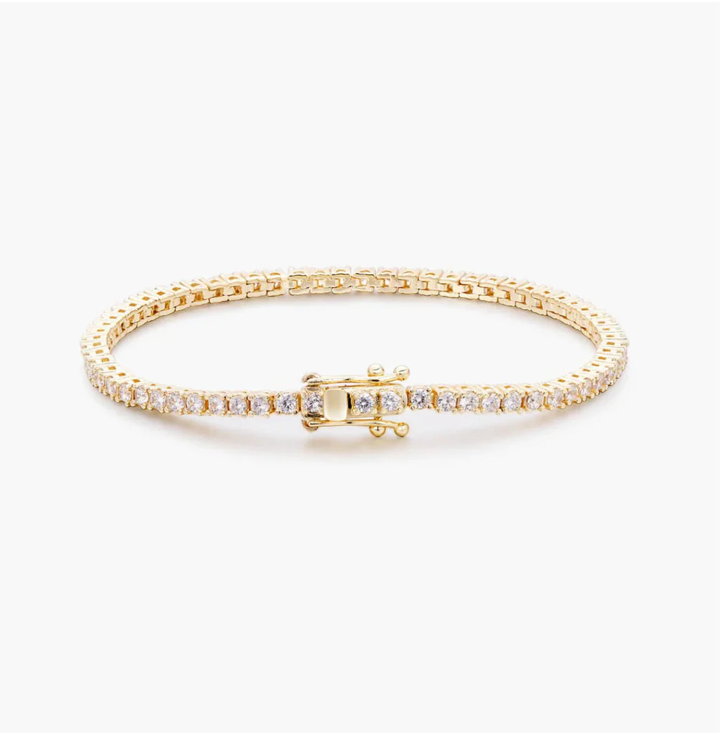 2mm Gold Tennis Bracelet | Corace Collection