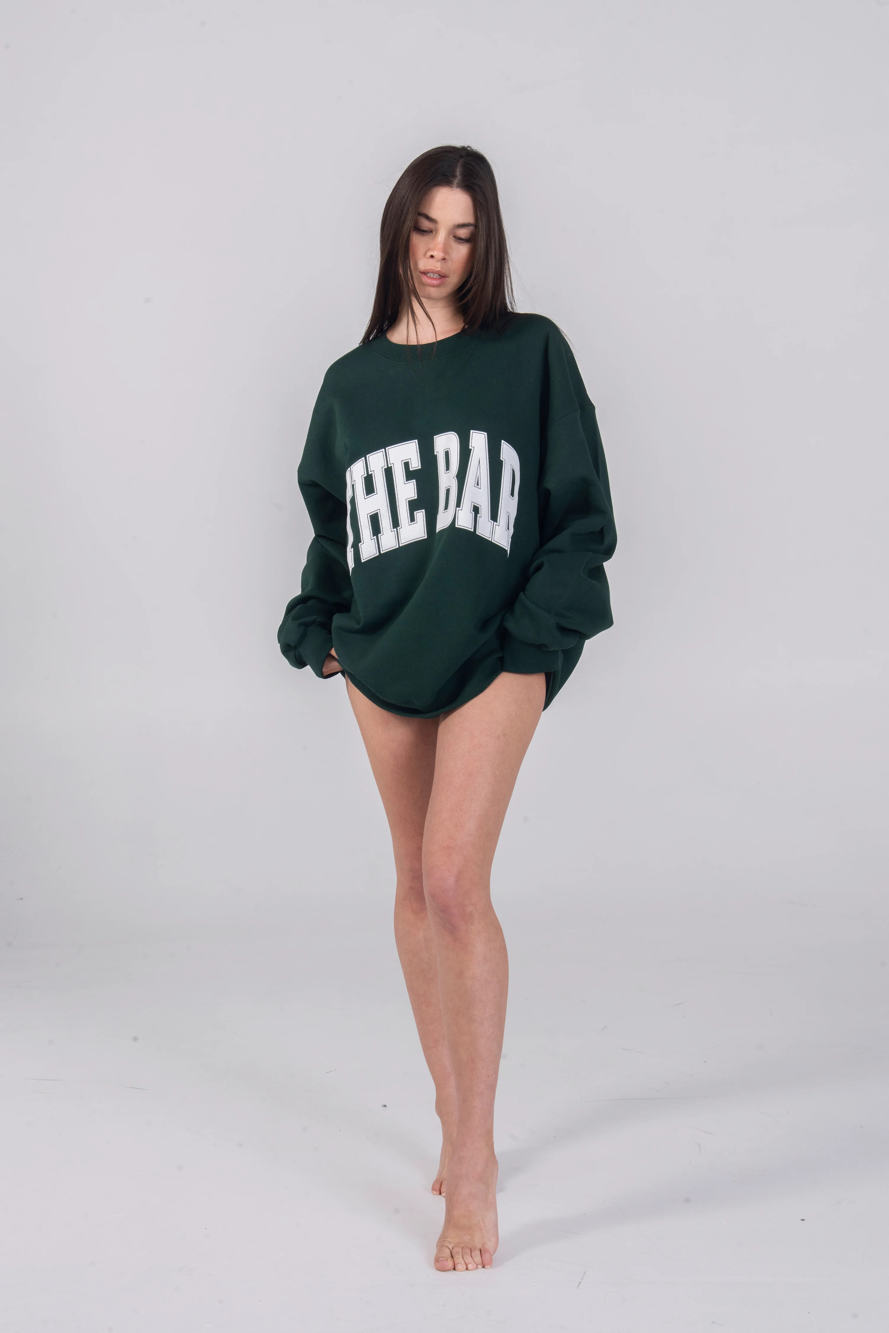 VARSITY SWEATSHIRT HUNTER GREEN | The Bar