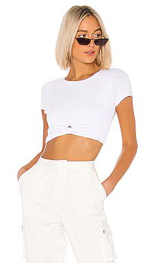 superdown Laia Cropped Tee in White from Revolve.com | Revolve Clothing (Global)