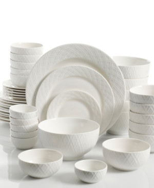 White Elements Lexington 42-Pc. Dinnerware Set, Service for 6 | Macys (US)