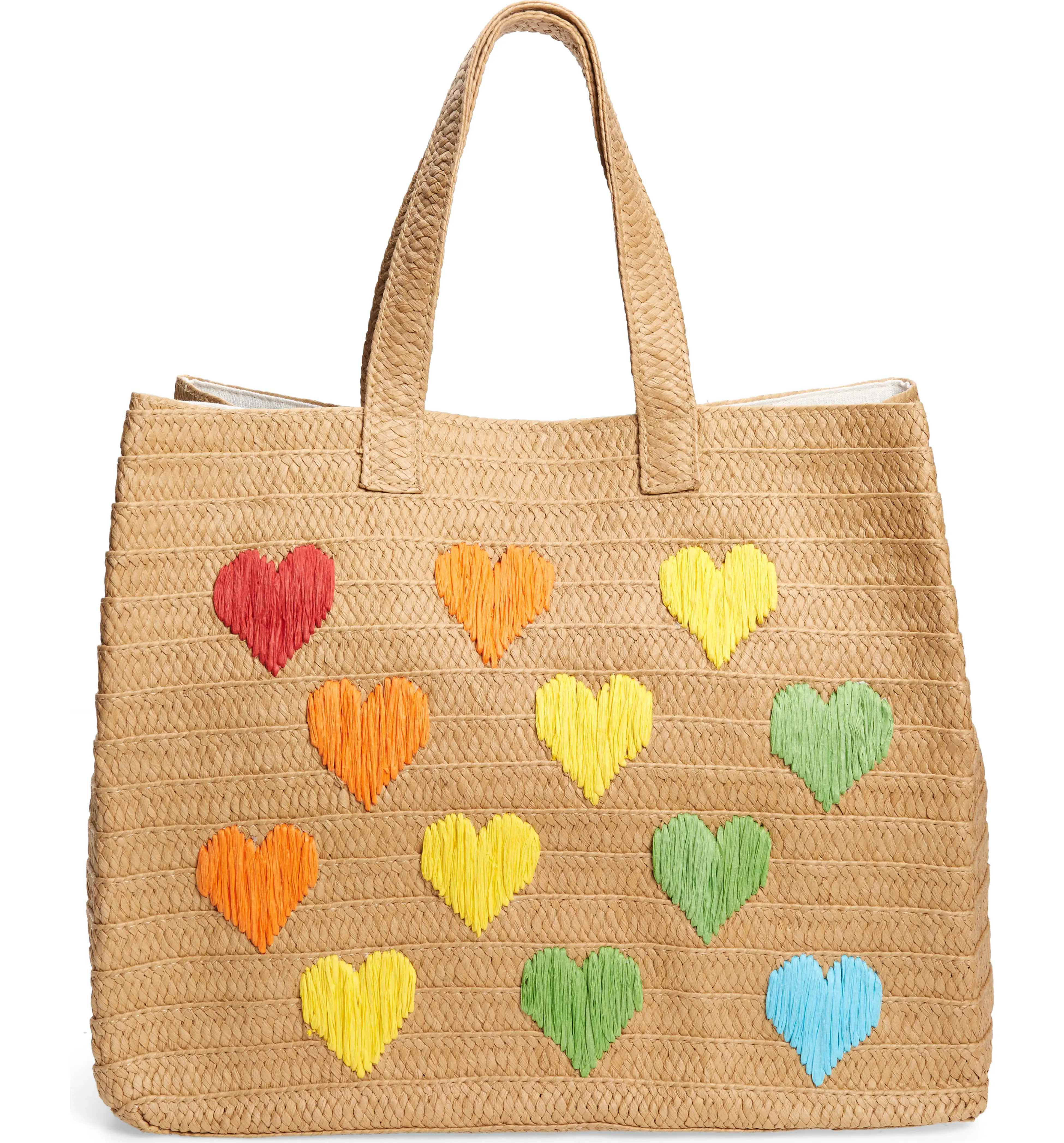 btb Los Angeles Be Mine Straw Tote | Nordstrom | Nordstrom