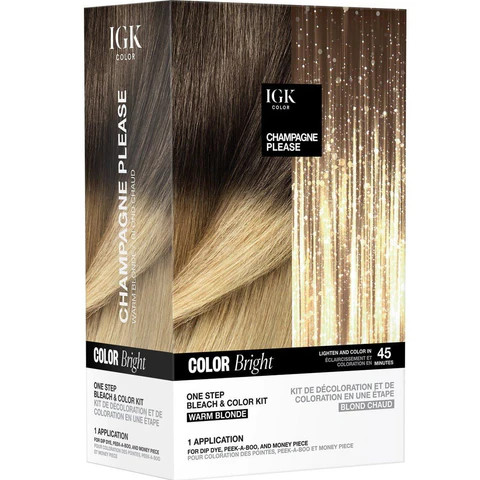 Color Bright One Step Bleach & Color Kit | IGK Hair