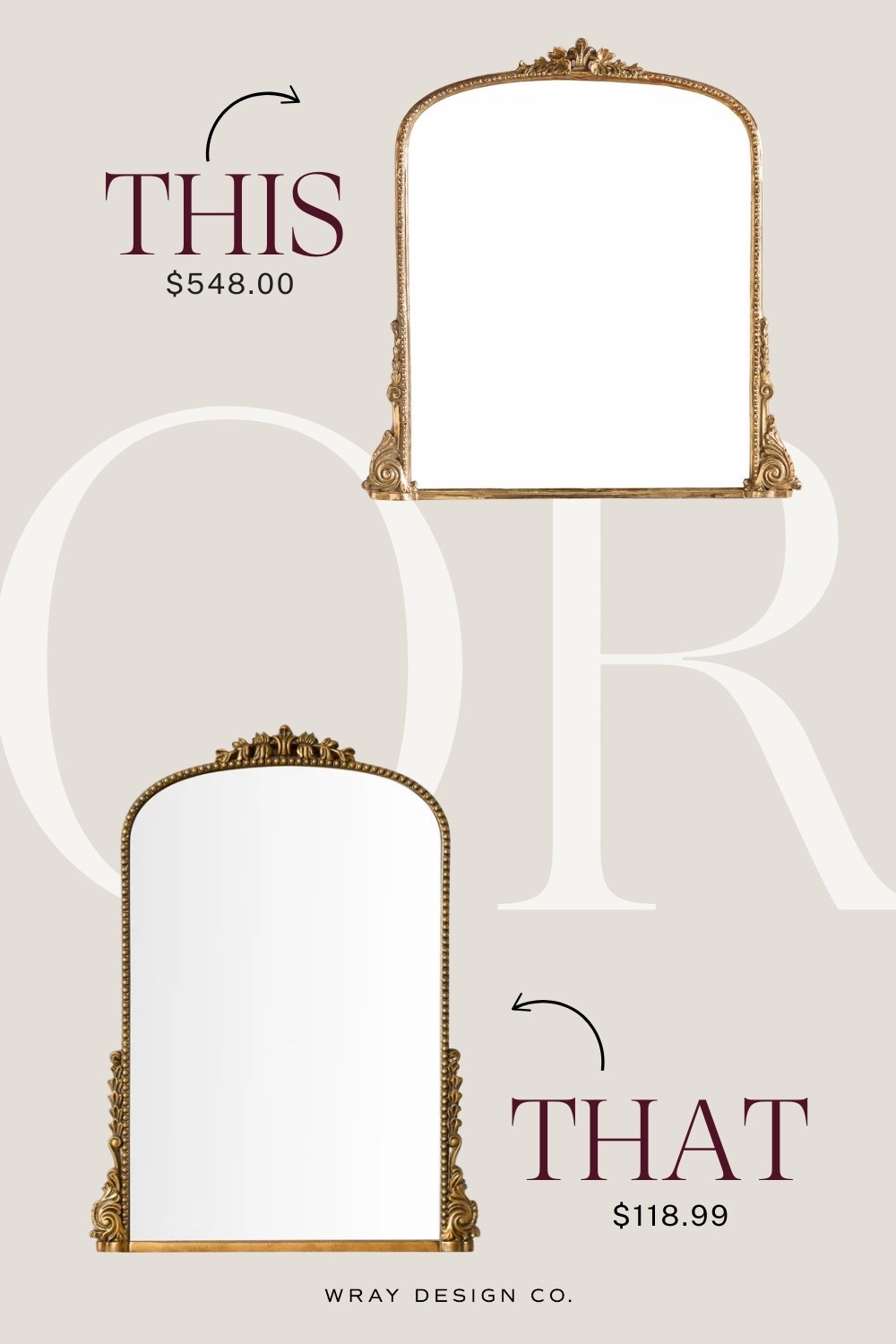 Your weekly look for less is here! Featuring the Gleaming Primrose Anthropologie mirror that everyone adores. Will you splurge or are you saving with the “less” look at Wayfair? Let us know!

#LTKHome #LTKSaleAlert